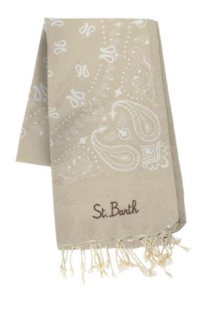 Telo in cotone stampa Paisley Beige SAINT BARTH KIDS | FOUT00902702L